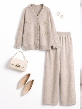 ✨ NWT Soft Knit Lounge Set | Elegant & Cozy ✨